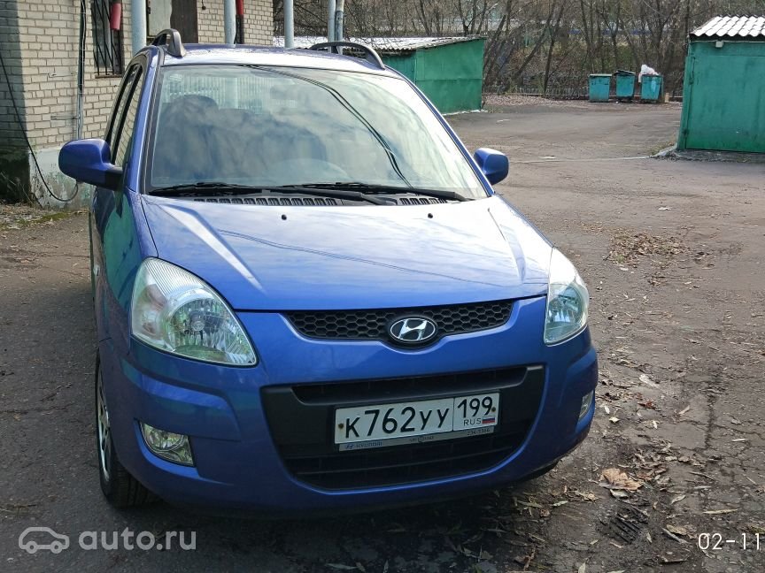 Hyundai Matrix I Рестайлинг 21.8 AT 122 л.с. бензин, передний привод, компактвэн, синий