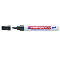 Edding Перманентный маркер промышленный, для надписей на жирной и пыльной поверхности, 1,5-3 мм Черный E-8300#1