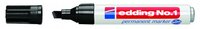 Edding Перманентный маркер, клиновидный наконечник, заправляемый, 1-5 мм Черный E-1#1