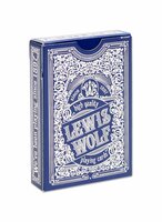 Игральные карты Lewis & Wolf, blue, bridge size index standard, 54 штуки, 57x88