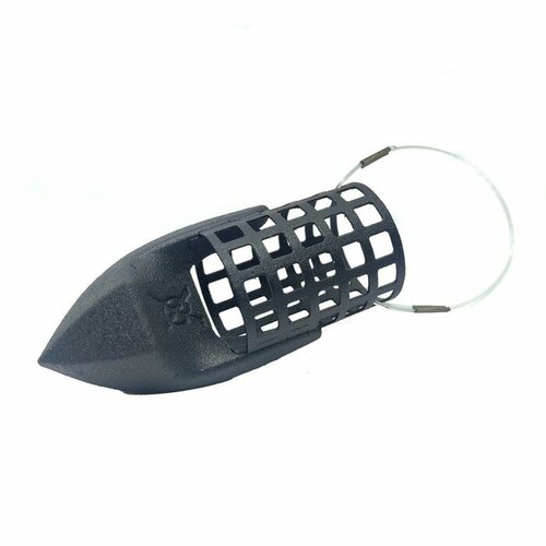 фото Груз-кормушка металлическая x-feeder me bullet arrow s perfo, цвет matt black, 50 г, 20 мл