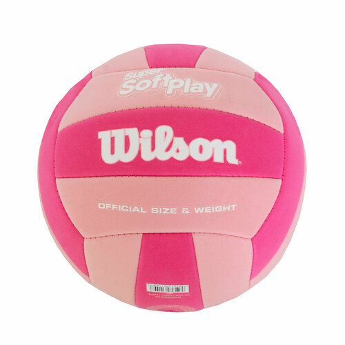 фото Мяч волейбольный wilson super soft play pink розовый р.5 torres