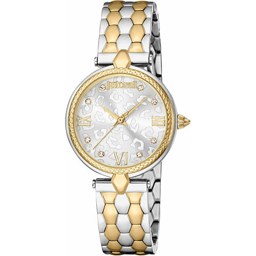 фото Наручные часы just cavalli jc1l254m0085, серебряный, желтый