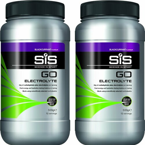 фото Изотоник science in sport (sis) go electrolyte powder 2 x 500 г, черная смородина