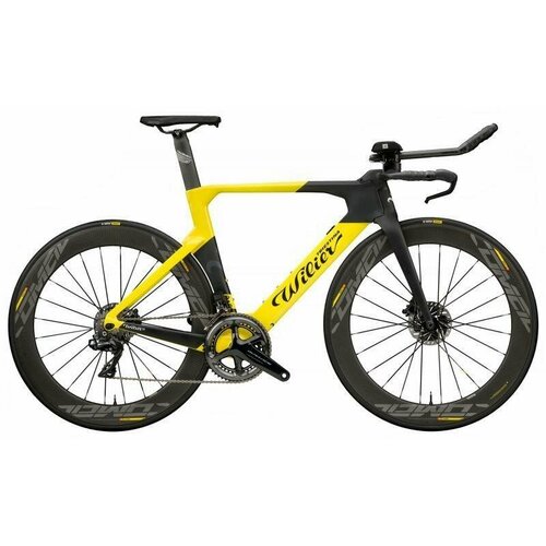 фото Велосипед wilier turbine crono sram red axs 12 v cosmic slr 65 (2023) m, желтый/черный