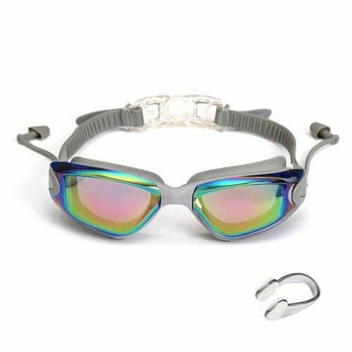 фото Профессиональные плавательные очки с берушами, стандартным гальваническим покрытием, водонепроницаемые нет бренда