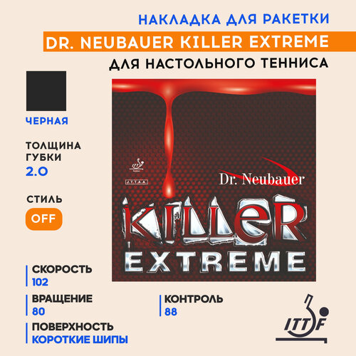 фото Накладка dr. neubauer killer extreme (цвет черный, толщина 2.0)