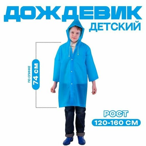 фото Дождевик, размер 36, синий
