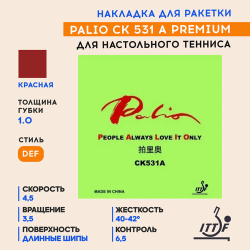 фото Накладка palio ck 531 a premium (цвет красный, толщина 1.0)