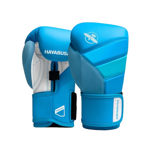 фото Боксерские перчатки hayabusa t3 neon blue (12 унций)