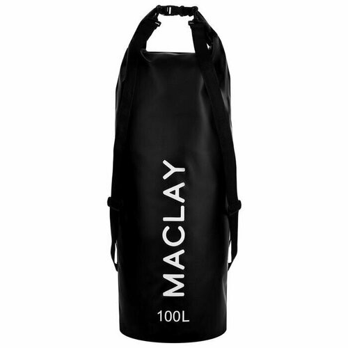 фото Гермомешок туристический maclay 100l, 500d, цвет черный