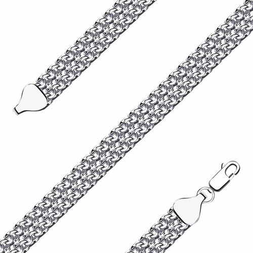 фото Браслет diamant online, серебро, 925 проба, длина 17 см.
