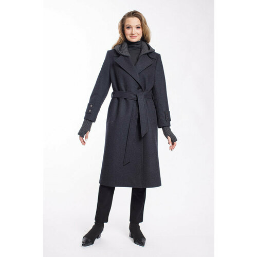 фото Пальто modetta style, размер 48, серый