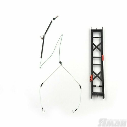 фото Оснастка фидерная яман лещ №2, коромысло 16 см, плетеный шнур 0,15 мм крючок №8 chinu ring, на мото yaman