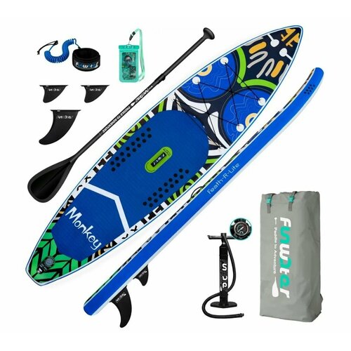 фото Надувная доска sup board funwater 02a monkey (сапборд) (335x83x15 cm)