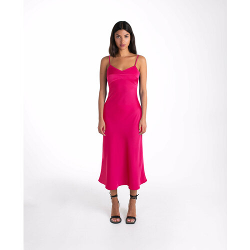 фото Платье-комбинация bublikaim, размер 44, фуксия, розовый
