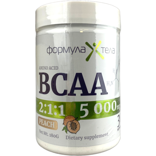 фото Формула тела bcaa 2:1:1 персик, банка 180 г 30 порций