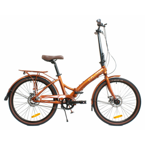 фото Велосипед 24" evolution bigtown-3 md, 3-ск, коричневый ajax