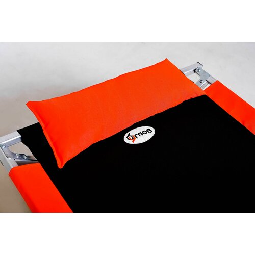 фото Подголовник "6 углов" 45х12 см см, оранжевый, для раскладушки, кресла, туристической кровати, стула, шезлонга
