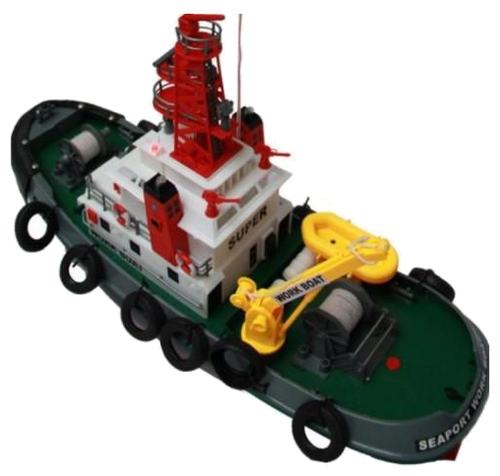 Корабль Heng Long Seaport Work Boat (3810) 1:20 60 см Корабль Heng Long Seaport Work Boat (3810) 1:20 60 см