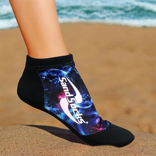 фото (s) vincere sprites sand socks nebula носки для пляжного волейбола черный/синий