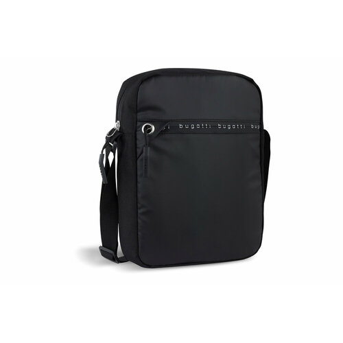 фото Сумка планшет bugatti 49450801 повседневная, внутренний карман, регулируемый ремень, черный