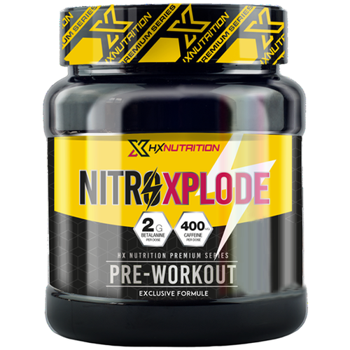 фото Предтренировочные комплексы hx nutrition premium nitro xplode (350 г) тропический микс