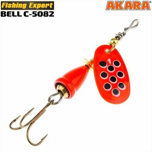 фото Блесна вращающаяся akara c-5082, 10 г, цвет 200/red (комплект из 4 шт)