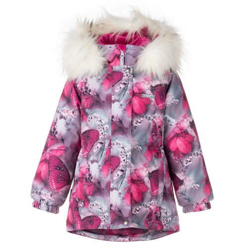 фото Куртка kerry зимняя, размер 128, розовый