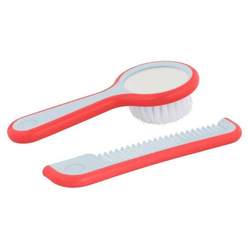 фото Набор расчесок bebe confort brush and comb with mirror красный