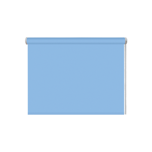 фото Рулонная штора dda универсальная однотонная (голубой), 160х160 см
