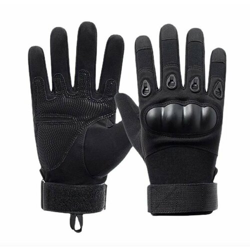 фото Тактические перчатки для мужчин полнопалые t01 / перчатки с защитой костяшек боевые военные, для рыбалки, охоты и туризма, размер xl, чёрный торговая федерация