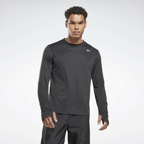 фото Лонгслив reebok, размер xl, черный