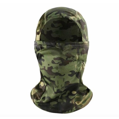 фото Тактическая камуфляжная зеленая маска бафф для головы/лица mypads m-232110, головной убор под шлем, каску, ветрозащитная, солнцезащитная, пылезащит.
