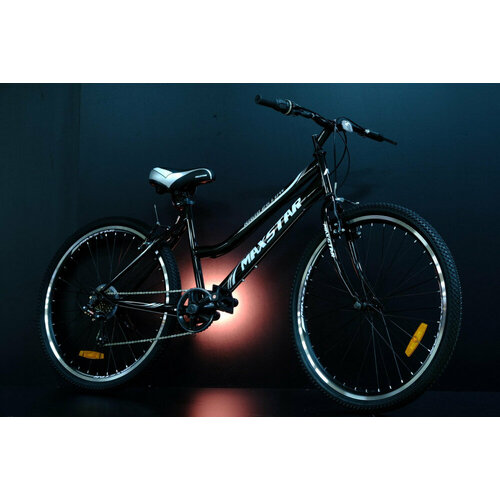 фото Велосипед maxstar rigid 26 low чёрный/белый