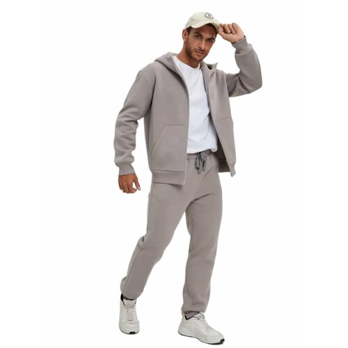 фото Костюм , олимпийка и брюки, размер 50, серый нет бренда