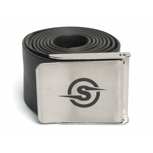 фото Пояс sigalsub elastica black, резиновый с металлической пряжкой