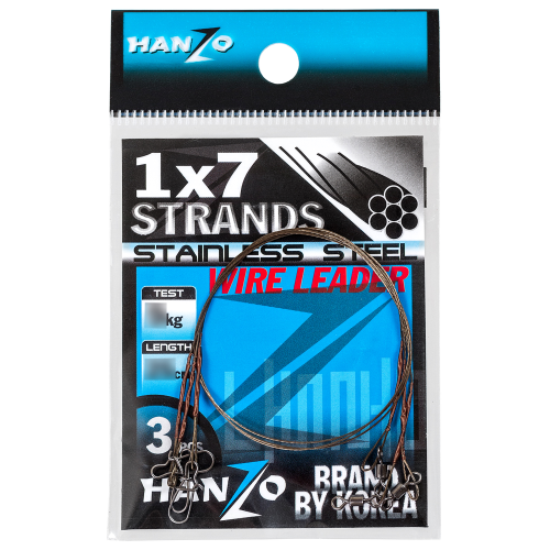 фото Поводки hanzo стальной 1x7 20см 7кг