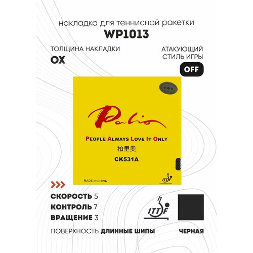 фото Накладка palio ck531a (цвет черный, толщина ox)