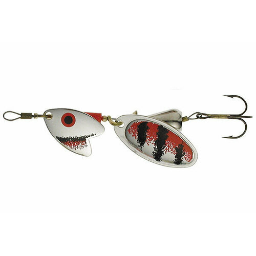 фото Блесна вращающаяся mepps tandem trout, 0, black/silver/red (блистер)