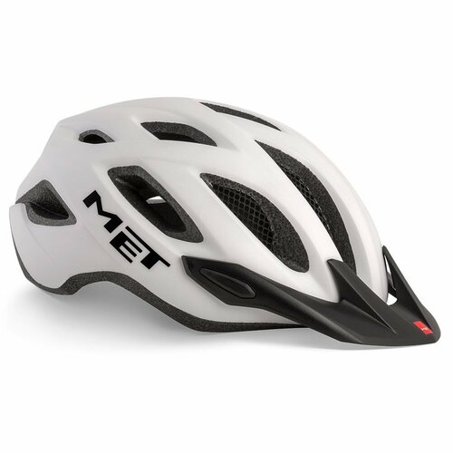 фото Велошлем met crossover helmet (3hm109) 2022, цвет белый/чёрный, размер шлема xl (60-64 см)