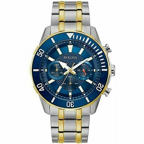 фото Наручные часы bulova, золотой, синий