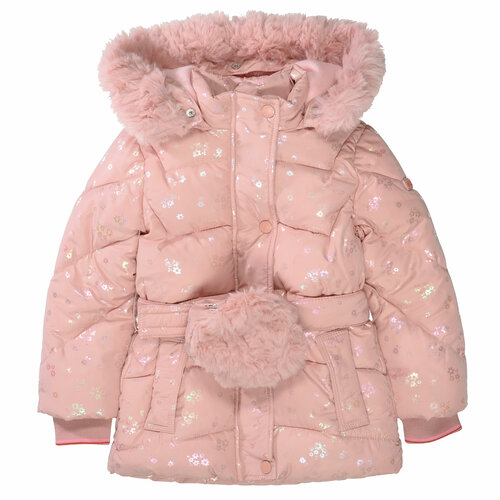 фото Куртка staccato, демисезон/зима, удлиненная, размер 116/122, розовый
