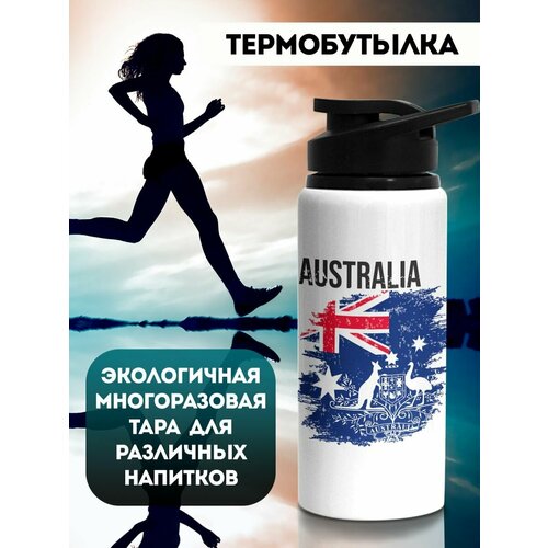 фото Бутылка для воды спортивная флаг австралии 700 мл филя