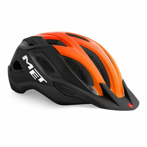 фото Велошлем met crossover helmet (3hm109) 2022, цвет чёрный/оранжевый, размер шлема xl (60-64 см)