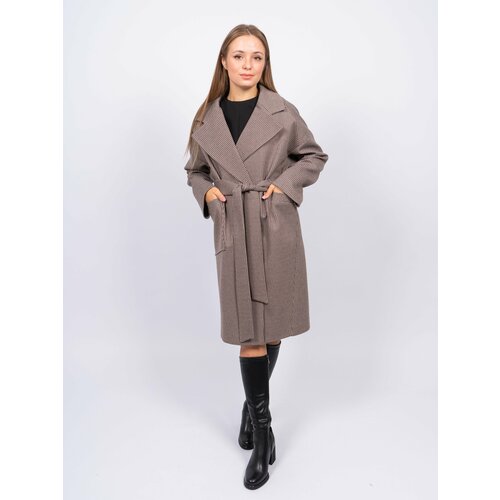 фото Пальто , размер 48, коричневый 365 clothes