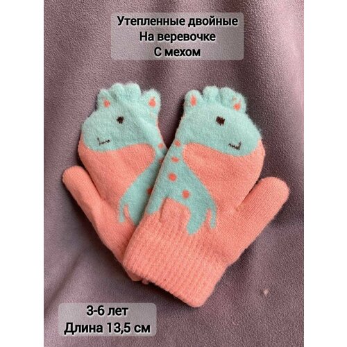 фото Варежки kim lin, размер 3- 6 лет, бесцветный
