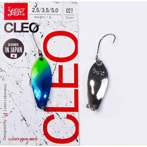 фото Блесна колеблющаяся lucky john cleo, 4.1 см, 5 г, цвет 027 (комплект из 4 шт)