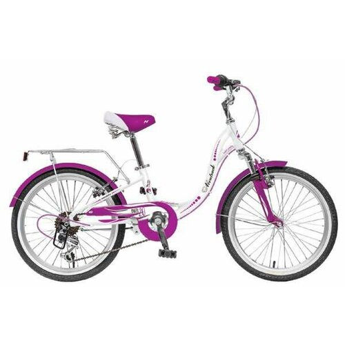 фото Велосипед 20 novatrack angel (6-ск.) (alu рама) белый wt9