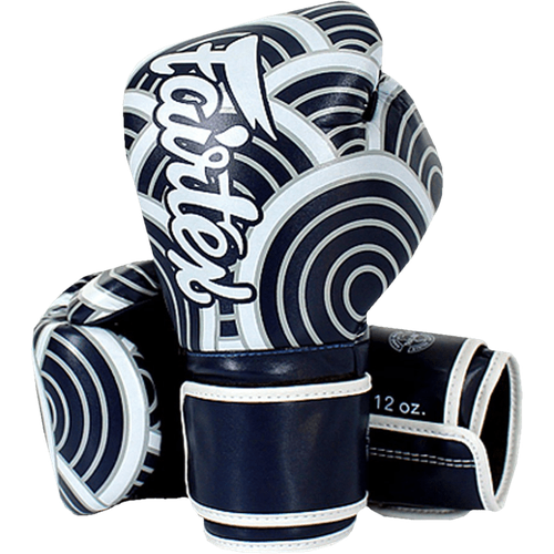 фото Боксерские перчатки fairtex bgv14 blu art collections blue wave. 12oz